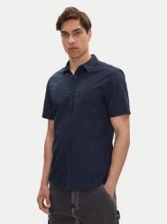 Mustang Koszula Gilroy 1016251 Granatowy Slim Fit. Niebieskie koszule męskie Mustang, m, bez wzorów, z bawełny, bez kołnierzyka, bez ramiączek. Za 149.99 zł.