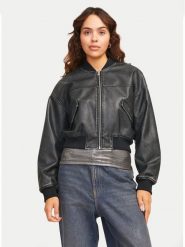 JJXX Kurtka z imitacji skóry Tora 12262126 Czarny Regular Fit. Czarne kurtki damskie JJXX, s, bez wzorów, ze skóry, bez kaptura. Za 219.99 zł.