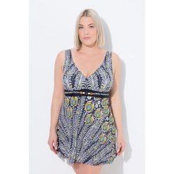 Damska Sukienka Kąpielowa paw miękkie miseczki podszewka Powermesh. Czarne kostiumy jednoczęściowe damskie Ulla Popken, l, bez wzorów, z elastanu, sportowe, plus size. Za 343.99 zł.