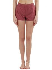 Szorty plażowe damskie Elderberry Boardshort. Czerwone szorty sportowe damskie Fundango, s, bez wzorów, z materiału, sportowe, na fitness i siłownię. Za 149.00 zł.