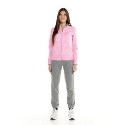 Bluza z zamek błyskawiczny na co dzień na siłownię. Szare bluzy damskie LEONE 1947 APPAREL, s, bez wzorów, z bawełny, bez kaptura, na fitness i siłownię. Za 233.66 zł.