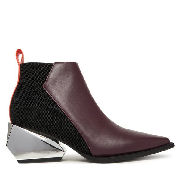Botki United Nude. Czerwone botki damskie United Nude, bez obcasa, na słupku, bez zapięcia. Za 1,529.00 zł.