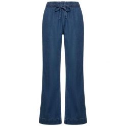 Spodnie Deha Denim Lyocell Straight Pants Damskie. Niebieskie spodnie materiałowe damskie Deha, m, bez wzorów, z bawełny. Za 415.99 zł.