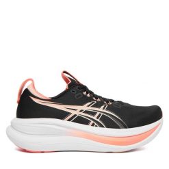 Buty do biegania Asics. Czarne obuwie sportowe damskie Asics, bez wzorów, do biegania. Za 899.99 zł.