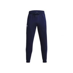 Spodnie dresowe Under Armour UA ESSENTIAL FLEECE. Niebieskie spodnie sportowe męskie Under Armour, xl, bez wzorów, z bawełny, na fitness i siłownię. Za 267.82 zł.