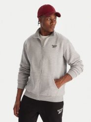 Reebok Bluza RK25144CCM Szary Regular Fit. Szare bluzy męskie Reebok, l, bez wzorów, z bawełny, bez kaptura. Za 249.99 zł.