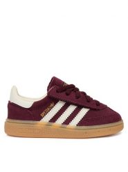 Adidas Sneakersy Handball Spezial HP4580 Bordowy. Czerwone buty sportowe dziewczęce Adidas, bez wzorów, ze skóry, bez zapięcia, do piłki ręcznej. Za 259.99 zł.