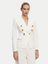 Balmain Marynarka DF1SG170DB69 Biały Slim Fit. Białe żakiety damskie Balmain, bez wzorów, z bawełny. Za 8,549.00 zł.