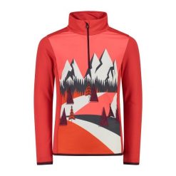 Polar softech dziewczęcy CMP. Czerwone buty zimowe dziewczęce CMP, bez wzorów, z polaru, bez zapięcia. Za 266.55 zł.