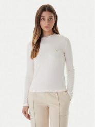 Guess Bluzka V6RI00 KD741 Écru Slim Fit. Bluzki damskie Guess, m, z aplikacjami, z bawełny, bez kołnierzyka, bez ramiączek. Za 199.99 zł.