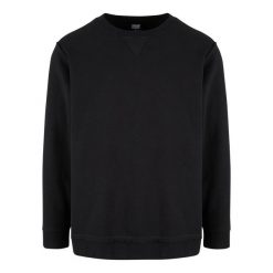 Sweter Męski Crew Open Edge Oversized Jumper. Czarne bluzy męskie Urban Classics, m, bez wzorów, bez kaptura. Za 137.99 zł.