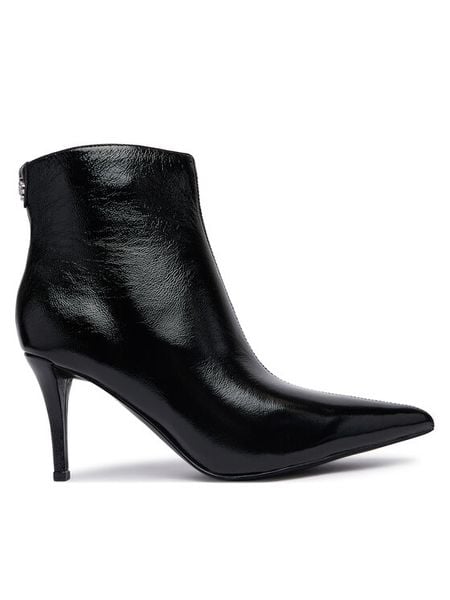 Guess Botki FLFCLZ LEA10 Czarny. Czarne botki damskie Guess, bez obcasa, na szpilce, bez zapięcia. Za 674.99 zł.