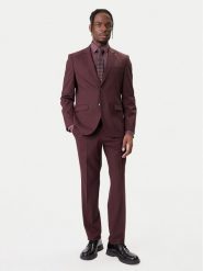 HUGO Garnitur Arti-Hesten253X 50544524 Brązowy Extra Slim Fit. Brązowe garnitury męskie Hugo, bez wzorów, z syntetyku. Za 1,849.00 zł.