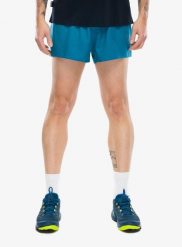 Spodenki do biegania La Sportiva Pure 3in Short. Niebieskie krótkie spodenki sportowe męskie La Sportiva, m, bez wzorów, z tkaniny, do biegania. Za 263.99 zł.
