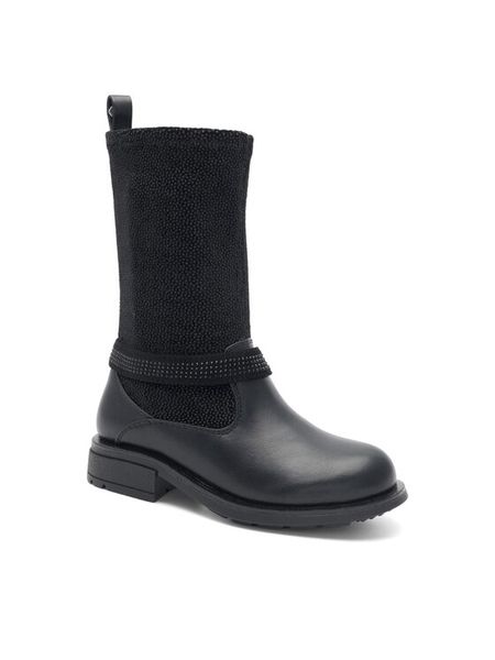 Nelli Blu Kozaki CS22AWBL4189 Czarny. Czarne buty zimowe dziewczęce Nelli Blu, bez wzorów, z materiału, bez zapięcia. Za 149.99 zł.