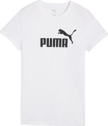Koszulka damska Puma ESS No.1 Logo Tee biała 682370 02 M. Białe t-shirty damskie Puma, m, bez wzorów, bez kołnierzyka. Za 107.17 zł.