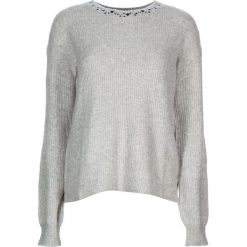 Sweter w kolorze jasnoszarym. Szare swetry damskie Tom Tailor, s, bez wzorów, z wełny, bez kołnierzyka, bez ramiączek, bez kaptura. W wyprzedaży za 122.95 zł.