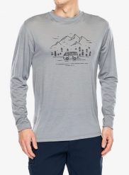 Bluza termoaktywna Sensor Merino Active Van Life Tee LS. Szare bluzy męskie Sensor, na lato, m, bez wzorów, z materiału, bez kaptura. Za 296.99 zł.