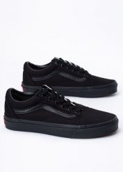 Tenisówki Vans Old Skool Czarne (VN000D3HBKA). Czarne trampki i tenisówki damskie Vans, bez wzorów, z gumy, klasyczne, przed kostkę, bez zapięcia. Za 279.99 zł.