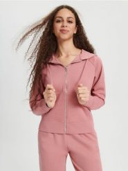 Bluza z kapturem - pomarańczowy. Brązowe bluzy damskie Sinsay, l, bez wzorów, z kapturem. Za 35.99 zł.