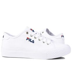 Buty damskie trampki sportowe Fila POINTER CLASSIC. Białe obuwie sportowe damskie Fila, bez wzorów, z gumy, eleganckie, bez zapięcia. Za 109.00 zł.