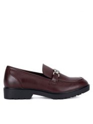 Nine West Loafersy WFA3043-1A Bordowy. Czerwone mokasyny damskie Nine West, ze skóry. Za 139.99 zł.