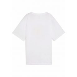 Damska koszulka GRAPHICS Relaxed Fruity PUMA White. Białe koszulki sportowe damskie Puma, s, bez wzorów, z gumy, sportowe, bez kołnierzyka. W wyprzedaży za 104.00 zł.