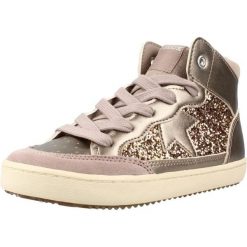 Buty GEOX J664GB 0NFEW J KALISPERA Beżowy. Brązowe obuwie sportowe damskie Geox, bez wzorów, z syntetyku, na fitness i siłownię. Za 265.99 zł.