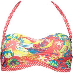 Biustonosz bikini "Sarram" w kolorze czerwonym ze wzorem. Bikini damskie marki Brunotti. W wyprzedaży za 74.95 zł.