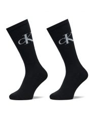 Calvin Klein Jeans Skarpety długie 701228802 Czarny. Czarne skarpety męskie Calvin Klein Jeans, bez wzorów, z bawełny. Za 69.99 zł.