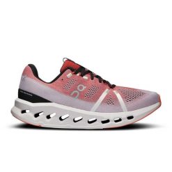 Buty do biegania damskie On Running Cloudsurfer. Czerwone obuwie sportowe damskie On, bez wzorów, do biegania. W wyprzedaży za 579.00 zł.