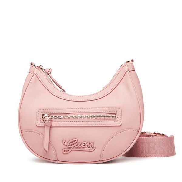 Torebka Guess. Czerwone listonoszki damskie Guess, z aplikacjami, bez dodatków. Za 169.99 zł.