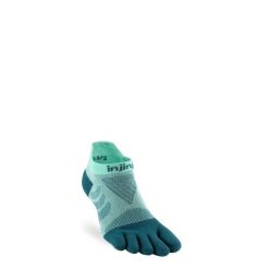 Skarpety do biegania damskie Injinji Ultra Run No-Show. Zielone skarpety damskie Injinji, bez wzorów. Za 79.99 zł.