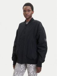 Adidas by Stella McCartney Kurtka bomber True Nature JF8466 Czarny Oversize. Czarne kurtki damskie adidas by Stella McCartney, l, bez wzorów, z syntetyku, bez kaptura. Za 899.99 zł.