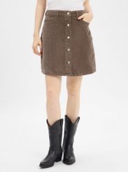 Noisy May spódniczka mini - NMRonnie Kobiety Bawełna brązowy, S. Brązowe spódnice damskie Noisy may, s, bez wzorów, z bawełny, mini. Za 119.95 zł.