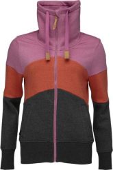 Loap Ebveta damska bluza z wysokim kołnierzem, 65% bawełna - 35% poliester. Brązowe bluzy damskie Scarpa, l, bez wzorów, z bawełny, bez kaptura. Za 234.99 zł.