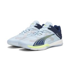 Buty Puma Accelerate Nitro Sqd, Dla obu płci. Białe buty sportowe męskie Puma, z syntetyku, bez zapięcia, do piłki ręcznej. Za 690.00 zł.