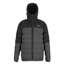 Męska Ocieplana Kurtka Aldthorn. Czarne kurtki męskie Regatta, m, bez wzorów, z puchu, trekkingowe. Za 225.99 zł.
