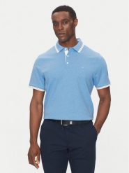 Michael Kors Polo CS2512720B Niebieski Regular Fit. Niebieskie koszulki polo męskie Michael Kors, m, bez wzorów, z bawełny, bez ramiączek. Za 269.99 zł.