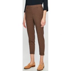 Vero Moda - Spodnie. Brązowe legginsy damskie Vero Moda, s, bez wzorów, z dzianiny. W wyprzedaży za 69.90 zł.