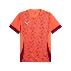 Męska koszulka do padla z grafiką INDIVIDUAL PUMA Glowing Red. Czerwone koszulki sportowe męskie Puma, l, bez wzorów, bez kołnierzyka, bez ramiączek. W wyprzedaży za 133.40 zł.