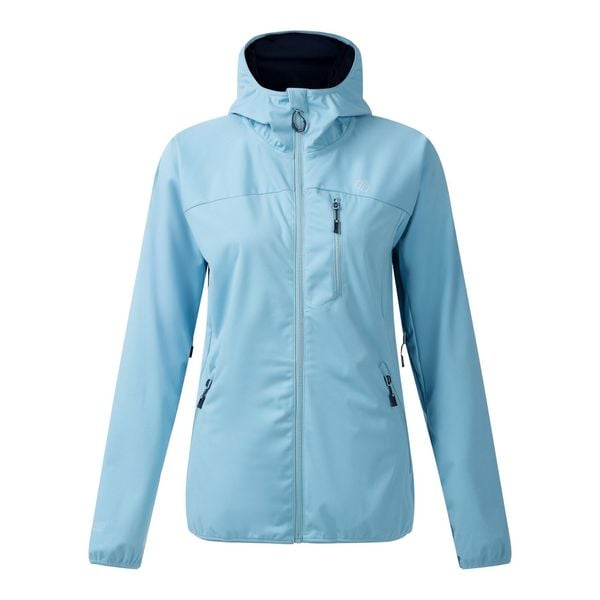 Damska Kurtka Soft Shell Lexan III. Niebieskie kurtki damskie Dare 2b, s, bez wzorów, z materiału, z kapturem. Za 347.99 zł.