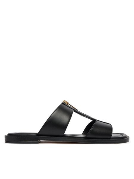 MICHAEL Michael Kors Klapki Berkley Flat 40S6BRFS1L Czarny. Czarne klapki damskie MICHAEL Michael Kors, bez wzorów, ze skóry, bez obcasa. Za 314.99 zł.