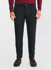 PAKO LORENTE - Czarne spodnie męskie. Czarne spodnie materiałowe męskie Pako Lorente, l, bez wzorów, z elastanu, casualowe. Za 359.99 zł.