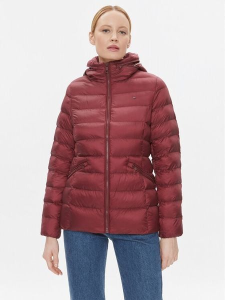 Tommy Hilfiger Kurtka zimowa WW0WW39581 Bordowy Regular Fit. Czerwone kurtki damskie Tommy Hilfiger, na zimę, xs, bez wzorów, z syntetyku, bez kaptura. Za 839.99 zł.