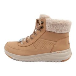 Buty Damskie Sportowe Skechers On-The-Go 144756/CSNT brązowe. Brązowe obuwie sportowe damskie bez wzorów, z nubiku. Za 603.79 zł.