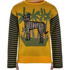 Scotch R'Belle INTARSIA PULL WITH CHEST ARTWORK TASSLES Sweter yellow. Swetry damskie marki Scotch R'Belle. Za 379.00 zł.