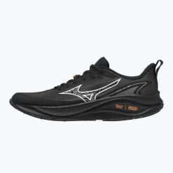 Buty do biegania damskie Mizuno Neo Lumina. Czarne obuwie sportowe damskie Mizuno, bez wzorów, z gore-texu, do biegania. Za 599.99 zł.