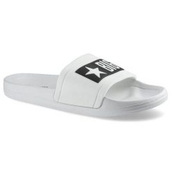 Białe Klapki Big Star Damskie Buty Na Lato. Białe klapki damskie Big Star, bez wzorów, eleganckie, bez obcasa. Za 69.99 zł.
