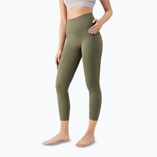 Legginsy JOYINME 7/8 Unity Ease. Zielone legginsy damskie Joy in me, bez wzorów, na fitness i siłownię. Za 129.99 zł.